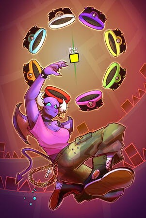 Easy Demon (Geometry Dash // Design by @sleepytoadst00l on Twitter) - 1.15.26