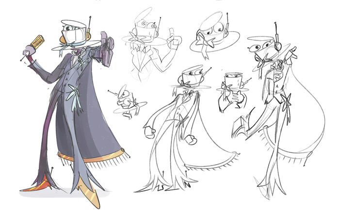 Concept art of Jasmine Starr—miniboss of the Ethereal Overlook