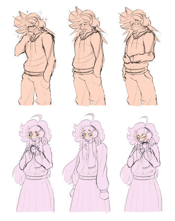 Dialogue portrait sketches